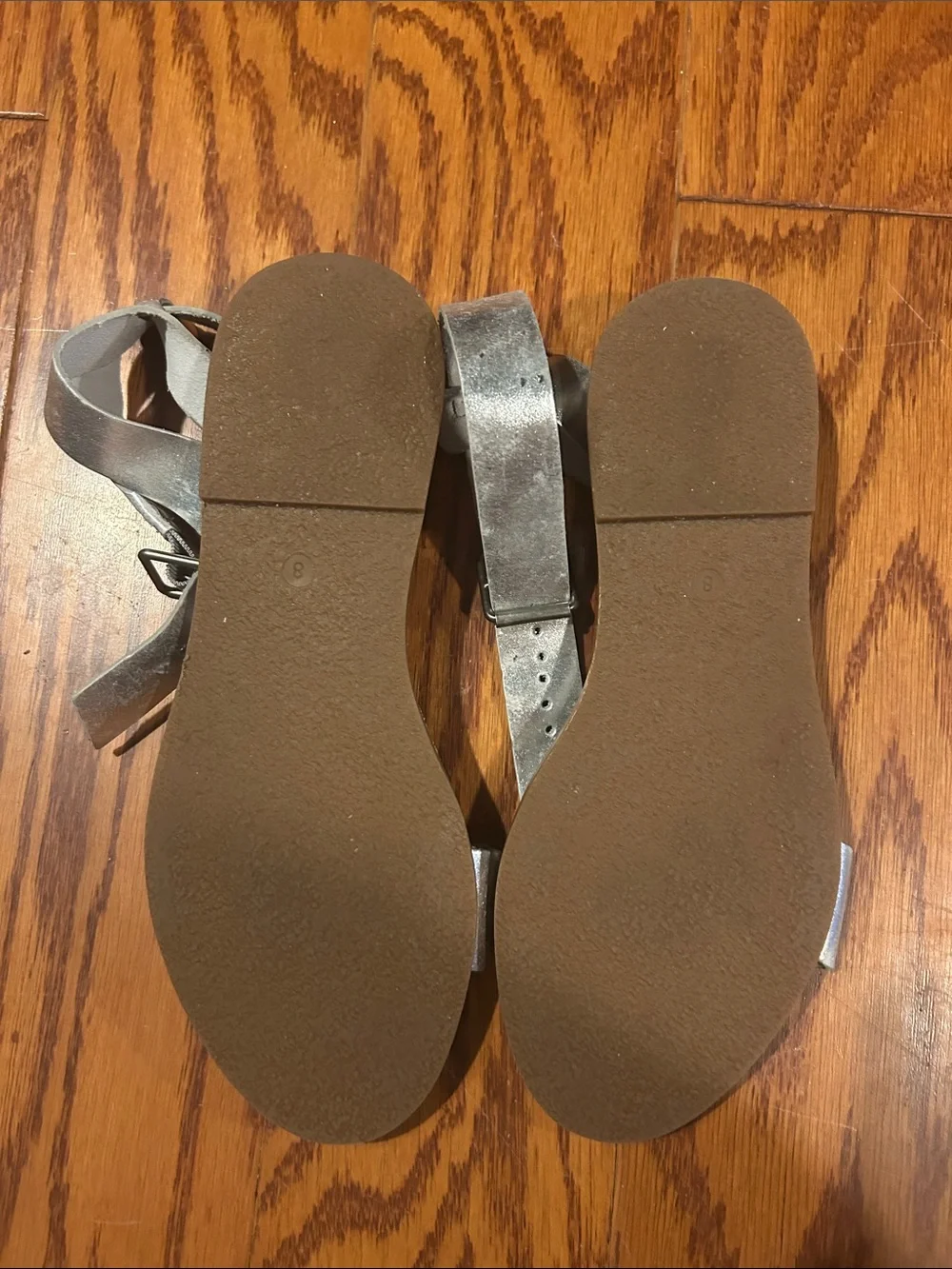 Madewell Silver Leather Sandals